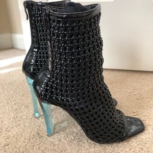 Open Toe , Caged , Statement Bootie !
